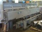 Used Conair Jetro/Gatto Model DPC1070-14-3 Vacuum Sizer Tank. Right to left operation. 230/3/60, 9.75 maximum amps, 2 hp water and vacuum pumps, 72