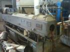 Used Conair Jetro/Gatto Model DPC1070-14-3 Vacuum Sizer Tank. Right to left operation. 230/3/60, 9.75 maximum amps, 2 hp water and vacuum pumps, 72