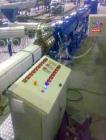 Used Pipe Extrusion Line, capacity 441 lbs/hour (200 kg/h), 160 hp/120 kW, handles pipe diameters 1.58
