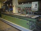 Used Profile Extrusion Line, maximum capacity 242 lbs/hour (110 kg/hour), main motor 76 hp (57 kW).Comprised of:(1) Extruder, Weber DS 6.5, L/D 60-17.(1) Battenfeld K 160 V3 calibration table.(1) Bas...