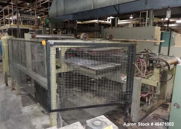 Used Brown Inline Thermoforming System. (1) Brown model C3030 thermoformer serial# 11698, (1) Brown model 130T trim press serial# 11699, last used inline with 36" wide sheet extrusion line.