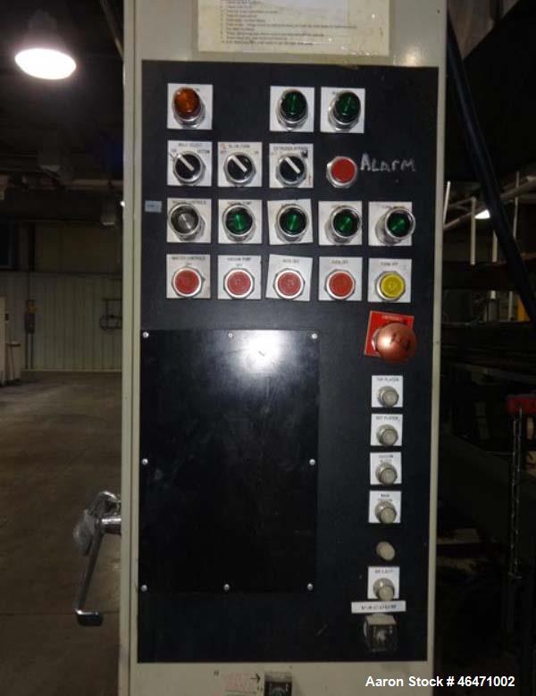 Used Brown Inline Thermoforming System. (1) Brown model C3030 thermoformer serial# 11698, (1) Brown model 130T trim press serial# 11699, last used inline with 36" wide sheet extrusion line.