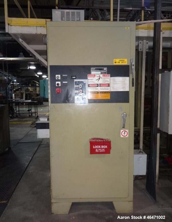 Used Brown Inline Thermoforming System. (1) Brown model C3030 thermoformer serial# 11698, (1) Brown model 130T trim press serial# 11699, last used inline with 36" wide sheet extrusion line.