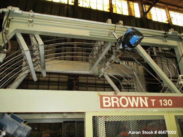 Used Brown Inline Thermoforming System. (1) Brown model C3030 thermoformer serial# 11698, (1) Brown model 130T trim press serial# 11699, last used inline with 36" wide sheet extrusion line.
