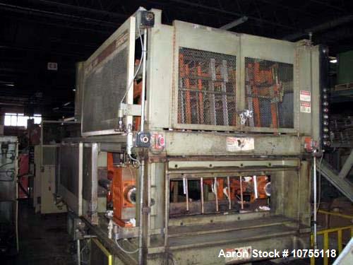 Used- Brown CS-4500 Thermoforming Line with Trim Press. 1997 vintage. 40" wide x 42" long maximum mold size, 42" maximum she...