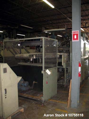 Used- Brown CS-4500 Thermoforming Line with Trim Press. 1997 vintage. 40" wide x 42" long maximum mold size, 42" maximum she...