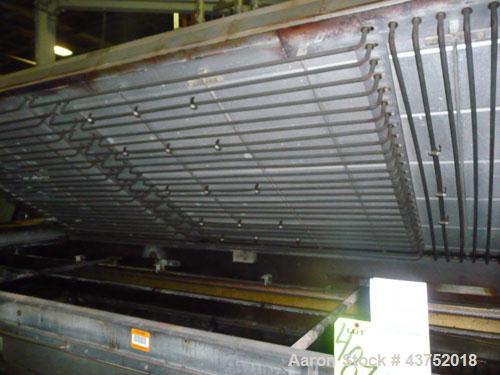Used Irwin 50" Wide Web Fed Thermoformer, Model 50-160, Type HT-LH. Maximum 50" x 50" mold, 160" long clamshell oven with Calrod heaters. Has servo motor/control for top platen, servo motor/control f...