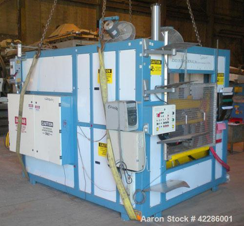 Used ZMD International Shuttle Thermoformer Model V-223. Approximate 24'' x 36'' forming area. Includes an Advantage Sentra 2000HE temperature controller.