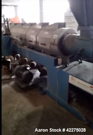 Used- OMP Prealpina Recycling Extrusion Line, Type ES180 35 L/D. Construction year 2007. Made of forced feeding unit with 9 ...