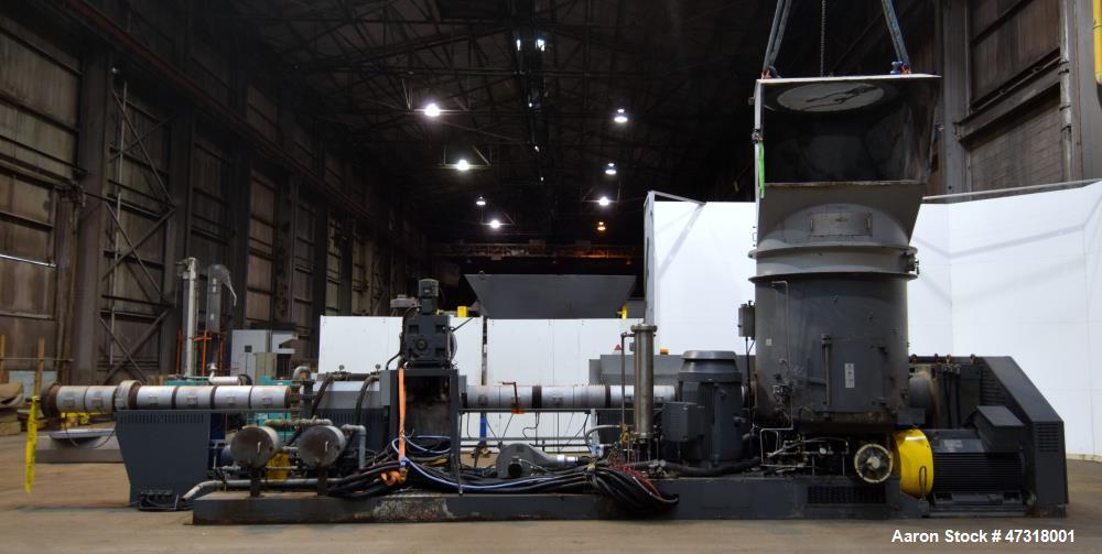 Used Erema Model 1718 TVE-DD-LF Double Vented Barrel with Vacuum System