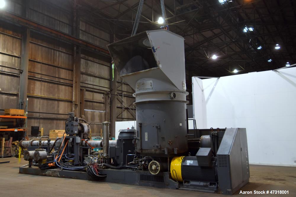 Used Erema Model 1718 TVE-DD-LF Double Vented Barrel with Vacuum System