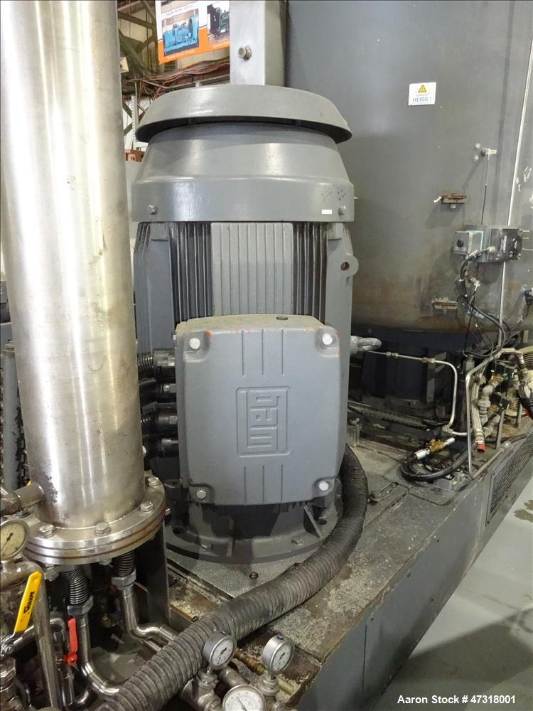 Used Erema Model 1718 TVE-DD-LF Double Vented Barrel with Vacuum System