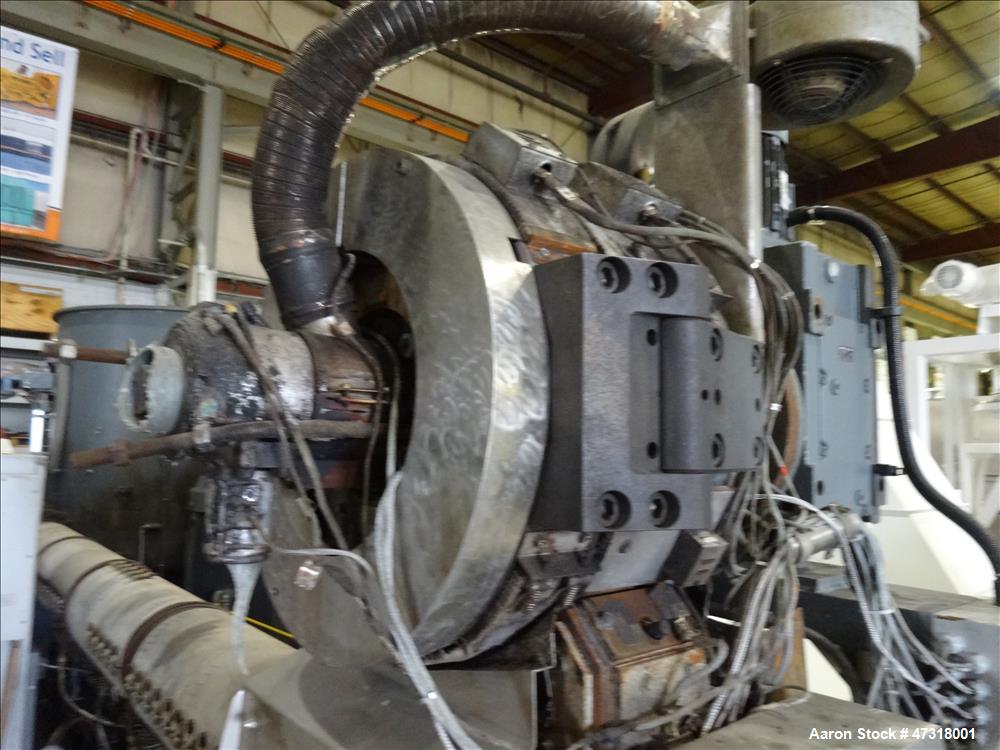 Used Erema Model 1718 TVE-DD-LF Double Vented Barrel with Vacuum System