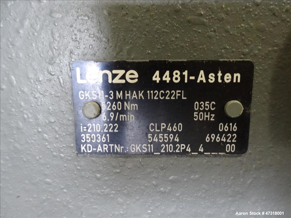 Used Erema Model 1718 TVE-DD-LF Double Vented Barrel with Vacuum System