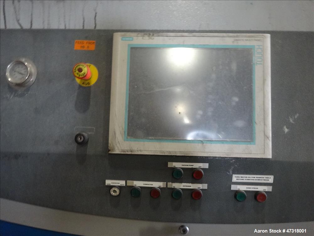 Used Erema Model 1718 TVE-DD-LF Double Vented Barrel with Vacuum System