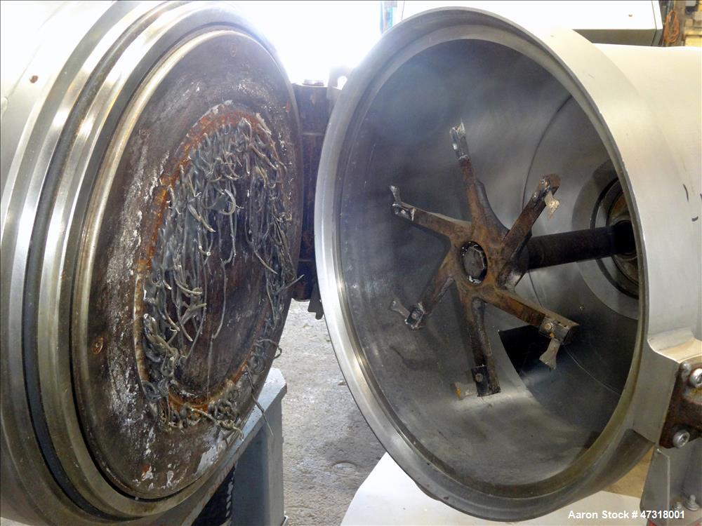 Used Erema Model 1718 TVE-DD-LF Double Vented Barrel with Vacuum System