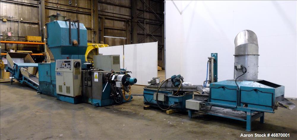 Used Erema Plastic Recycling Line Consisting of: (1) Erema model COAX 100E gran