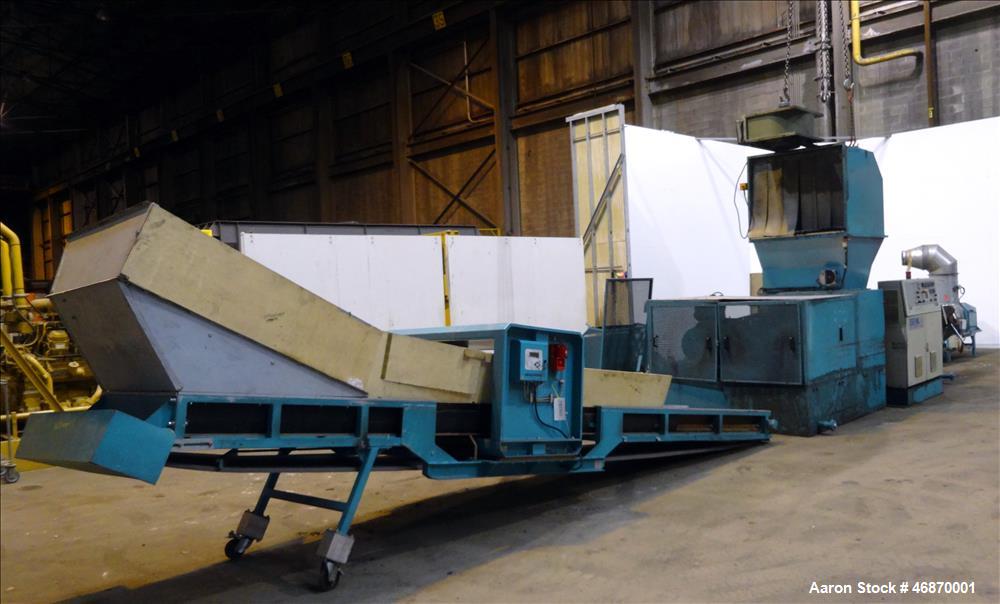 Used Erema Plastic Recycling Line Consisting of: (1) Erema model COAX 100E gran