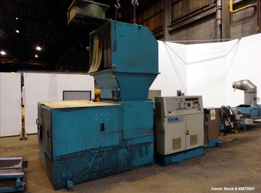 Used Erema Plastic Recycling Line Consisting of: (1) Erema model COAX 100E gran