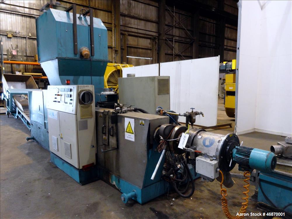 Used Erema Plastic Recycling Line Consisting of: (1) Erema model COAX 100E gran