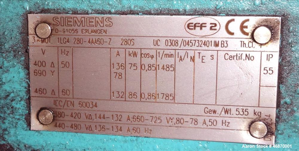 Used Erema Plastic Recycling Line Consisting of: (1) Erema model COAX 100E gran