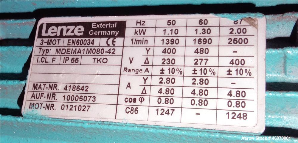 Used Erema Plastic Recycling Line Consisting of: (1) Erema model COAX 100E gran