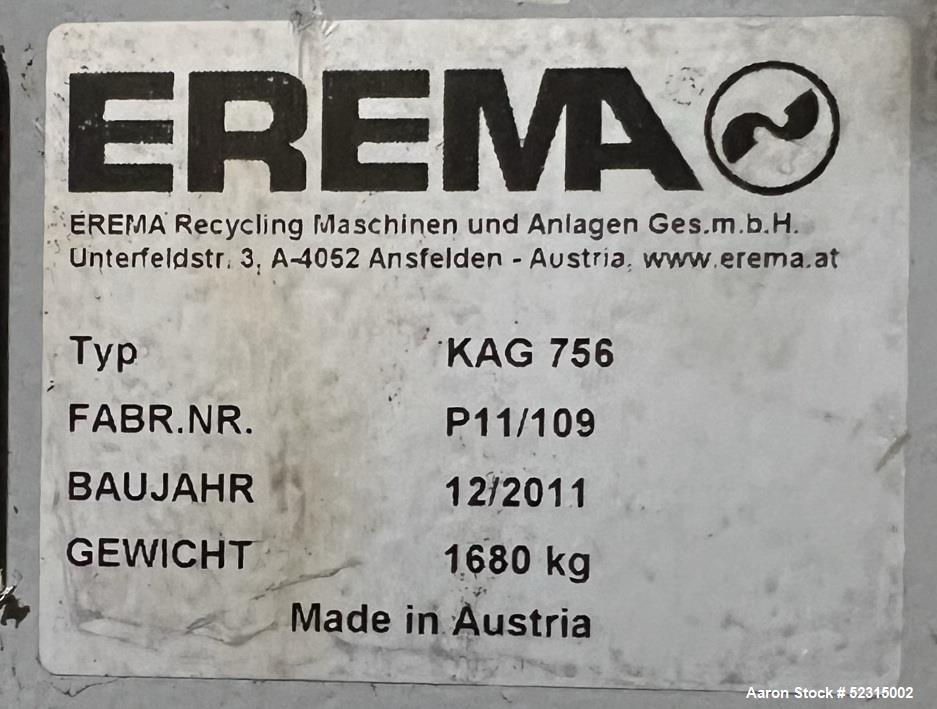 Erema KAG Fully Automatic Recycling System for Edge Trim