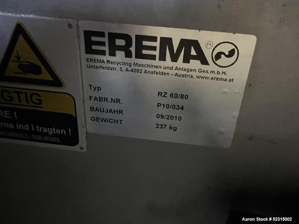 Erema KAG Fully Automatic Recycling System for Edge Trim