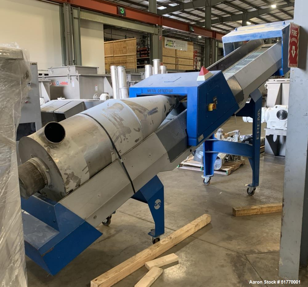 Used EREMA Continuous Agglomerator Plastic Recycling System