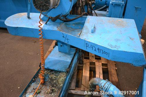 Used Erema Plastic Recycling Plant, Model RM120/35. Consists of (1) Erema model RM120/35 single screw extruder, 4.7’’ (120mm) diameter x 124’’ long screw, approximate 28 to 1 L/D ratio. (10) zone ele...