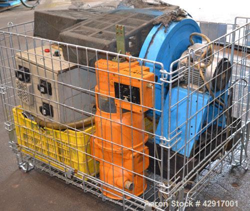 Used Erema Plastic Recycling Plant, Model RM120/35. Consists of (1) Erema model RM120/35 single screw extruder, 4.7’’ (120mm) diameter x 124’’ long screw, approximate 28 to 1 L/D ratio. (10) zone ele...