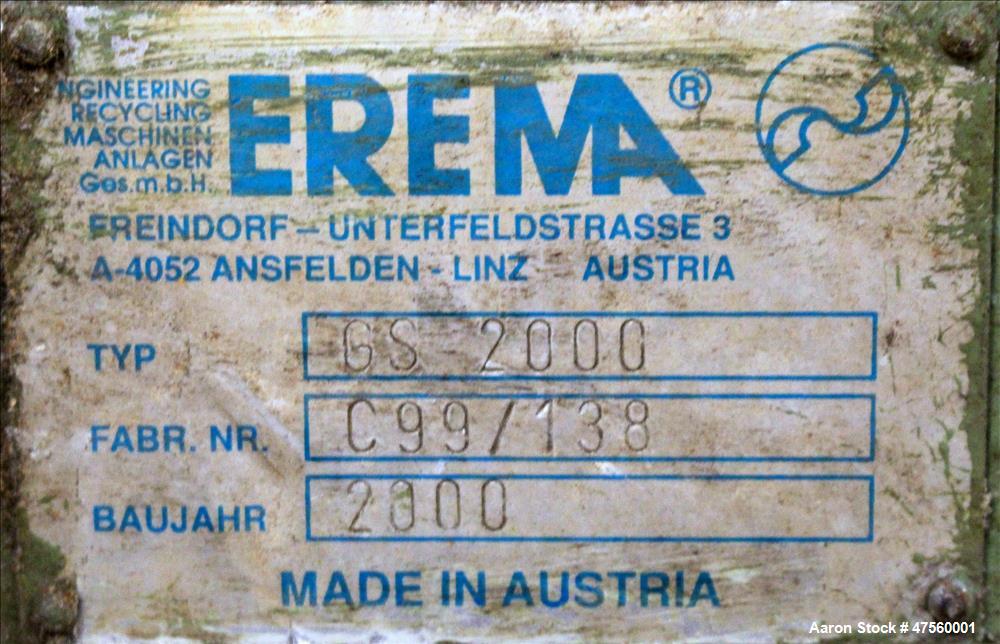 Used Erema Film/Fiber Pelletizing Line