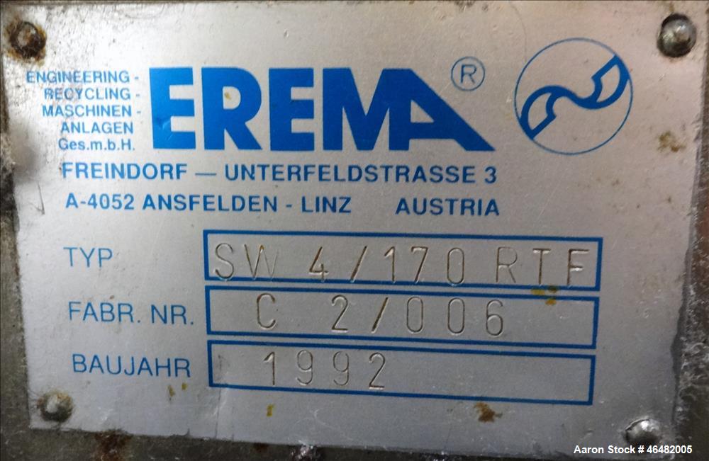 Used- Erema Plastic Recycling Line