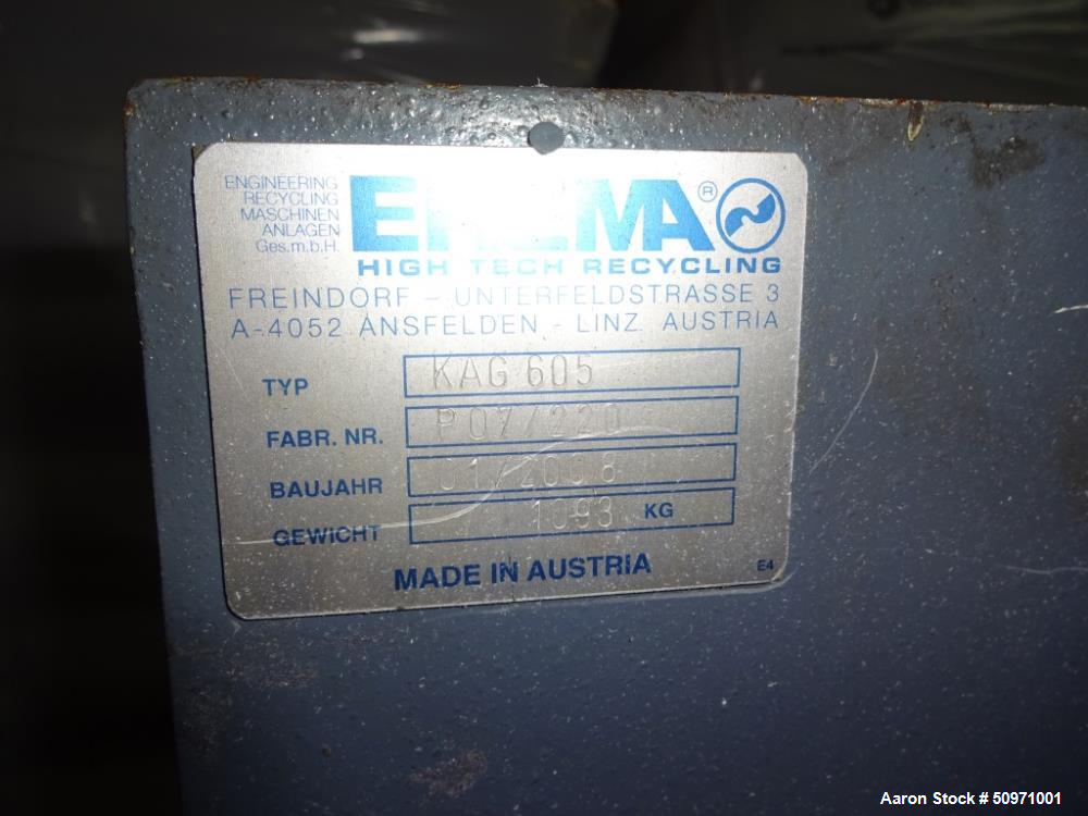 Used- Erema Edge Trim Plastic Recycling Line, Type KAG 605