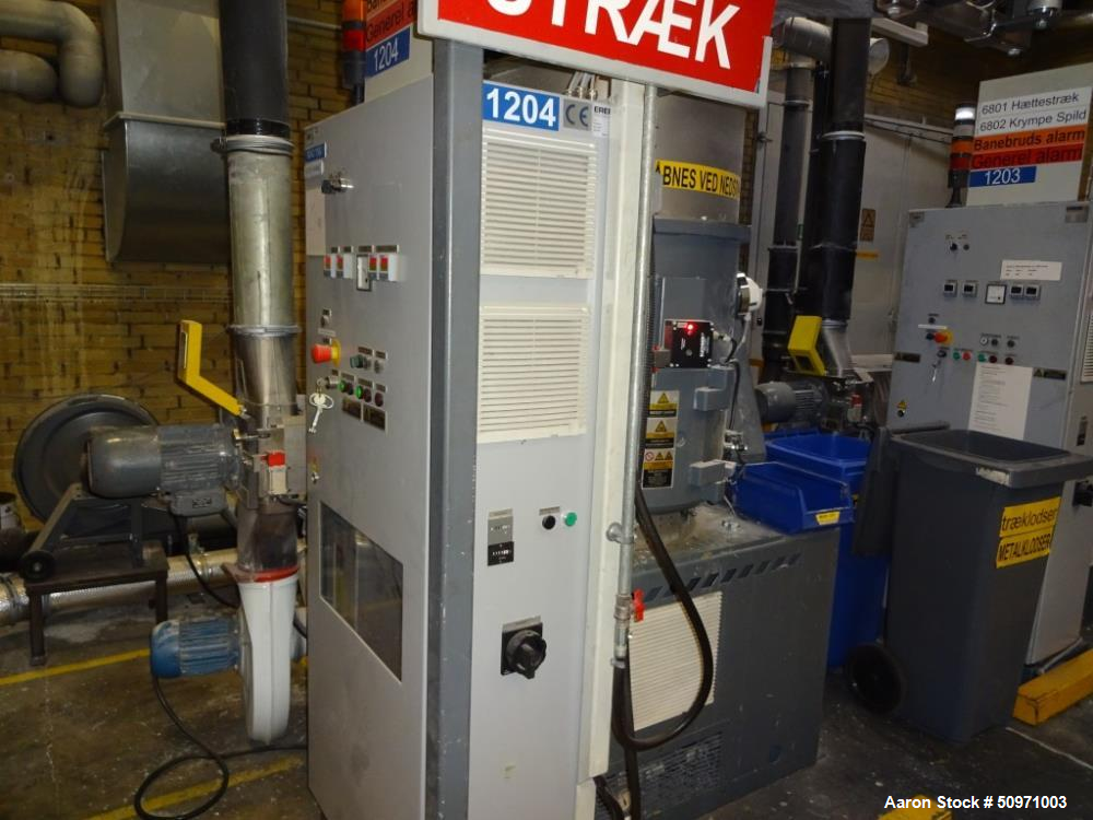 Used Erema Edge Trim Plastic Recycling Line, Type KAG 756
