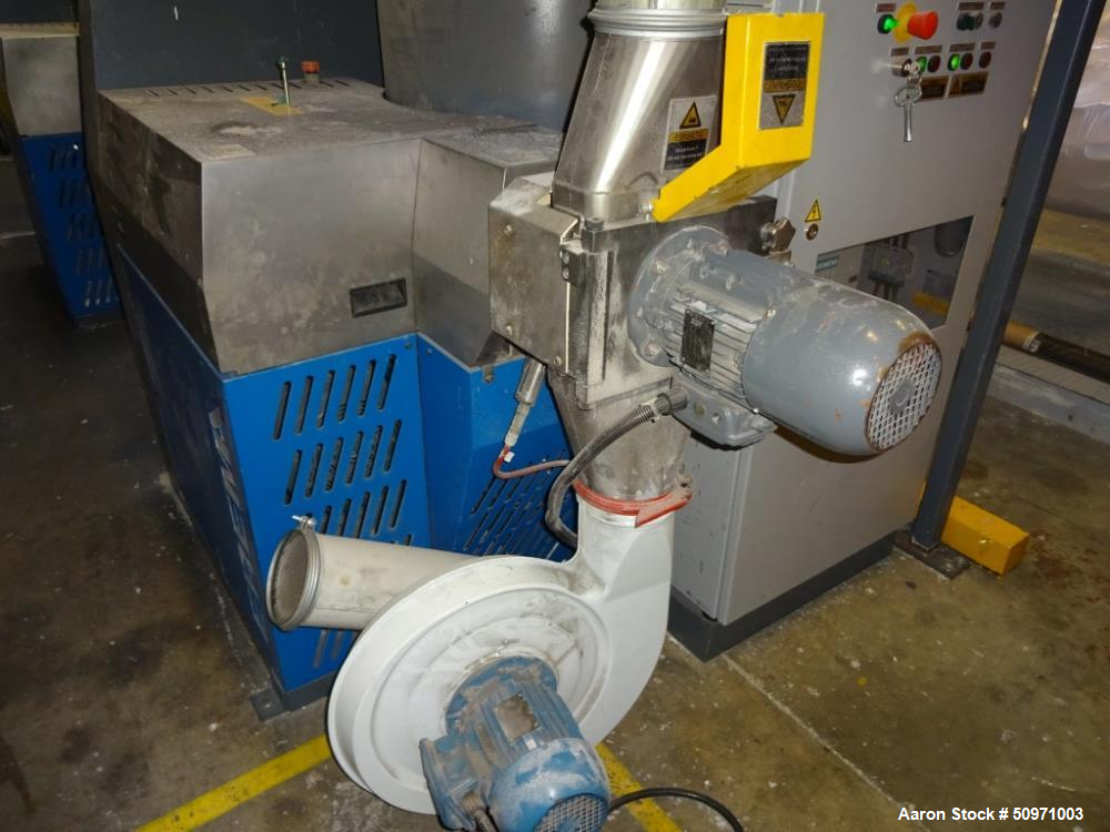 Used Erema Edge Trim Plastic Recycling Line, Type KAG 756