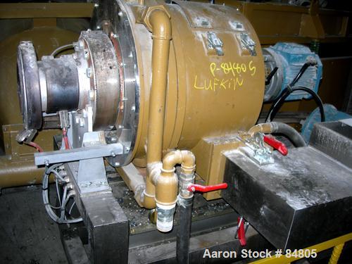 USED: Erema recycling line consisting of (1) Erema 160mm (6.2") diameter single screw extruder, model KAG1700/160. Approx 16:1 L/D ratio. Electrically heated, air cooled. Side fed barrel. Driven by a...