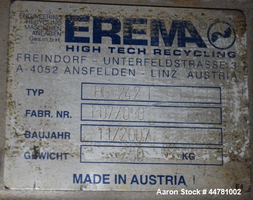 Used Erema PC-TVE Plastic Recycling System