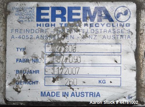 Used-Erema PC-TVE Plastic Recycling System