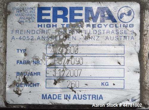 Used Erema PC-TVE Plastic Recycling System