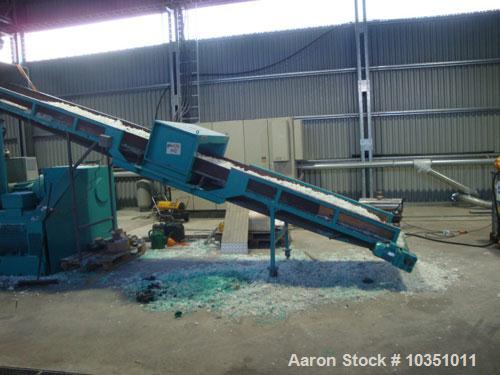 Used Erema RGA 160 TVE-HG Repelletizing Line comprised of:  (1) Erema RGA 160 TVE-HG single screw extruder, screw diameter 6.3" (160 mm), output capacity 1.3 tons/h (1200 kg/h), used on PE, LDPE and ...