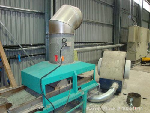 Used Erema RGA 160 TVE-HG Repelletizing Line comprised of:  (1) Erema RGA 160 TVE-HG single screw extruder, screw diameter 6.3" (160 mm), output capacity 1.3 tons/h (1200 kg/h), used on PE, LDPE and ...