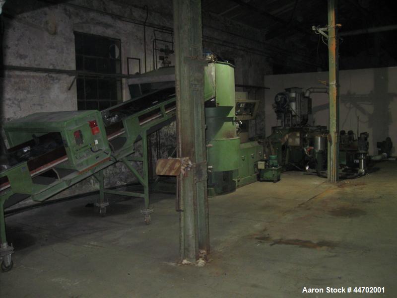 Used Erema Recycline Line Model RGA 80 E.  Capacity 250 kg/hour.  Includes big bag filling station.
