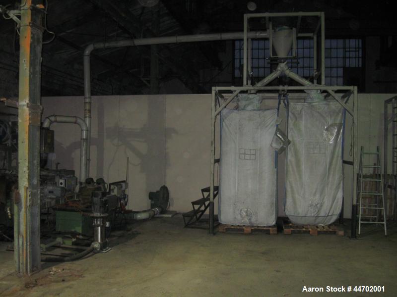 Used Erema Recycline Line Model RGA 80 E.  Capacity 250 kg/hour.  Includes big bag filling station.