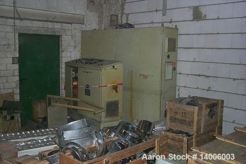 Used Erema RGA 80 Extruder with compactor (without tool/knife), with venting port, filter and control cabinet unit. Without pelletizer and vibro screen.