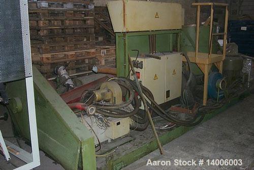 Used Erema RGA 80 Extruder with compactor (without tool/knife), with venting port, filter and control cabinet unit. Without pelletizer and vibro screen.