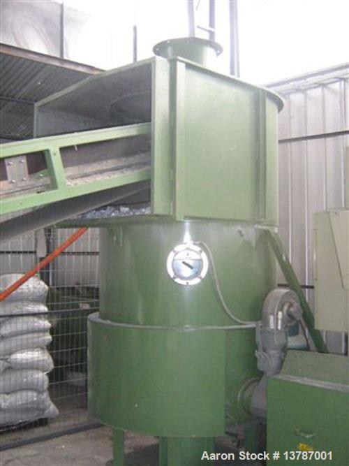 Used Erema RGA 120. Approximate 32:1 L/D ratio, capacity of 1500 to 1600 lbs/hour. Electrically heated, air cooled, double vented barrel. Driven by a 170 kW DC motor thru a gearbox. Includes new retr...