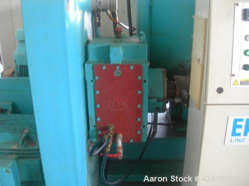 Used Erema RM 70 TVE Plastic Recycling Line. 2.76" (70 mm) diameter single screw extruder with a capacity of 441-551 lbs/hour (200-250 kg/h), with double back flush filtering system, double vented, 3...