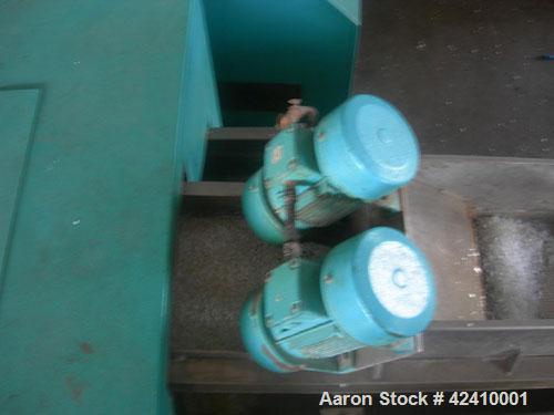Used Erema RM 70 TVE Plastic Recycling Line. 2.76" (70 mm) diameter single screw extruder with a capacity of 441-551 lbs/hour (200-250 kg/h), with double back flush filtering system, double vented, 3...