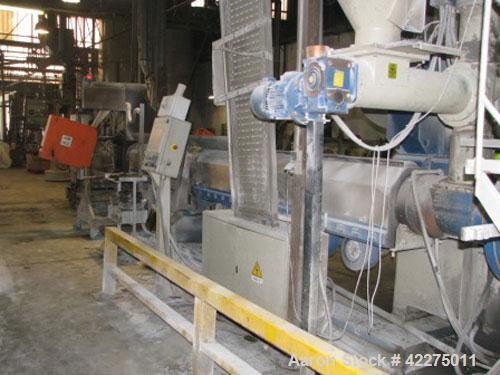 Used-Gammameccanica GM 160 Recycling Line for PP, PS, PE, EPS and PC.  Comprised of:  (1) Extruder 6.3" (160 mm), 37 L/D.  (...